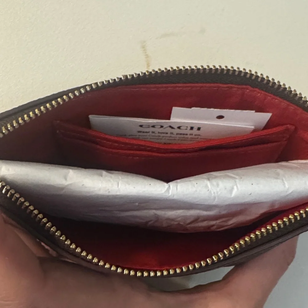 Coach Black and Red Wristlet - Picture 3 of 7